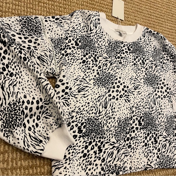 Joie Animal Print Jeyne Sweatshirt and Tempest Joggers Sweatsuit Small NWT - Picture 7 of 10